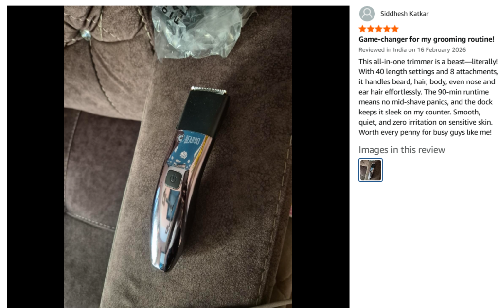 beardo chrome beast trimmer